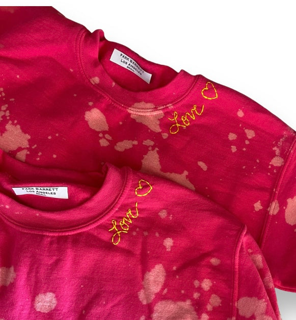 WOMENS SALE- PINK CLOUD LOVE SWEATSHIRT