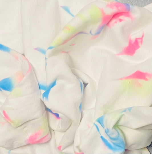 Kids Neon crew sweatshirt with stars